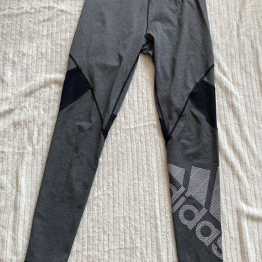 Leggings sportivi Adidas grigi