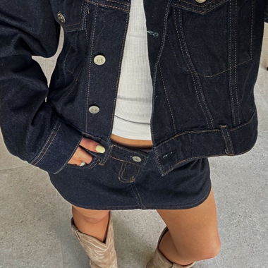 Completo in denim