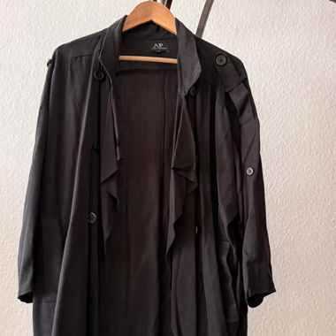 Veste noire oversize