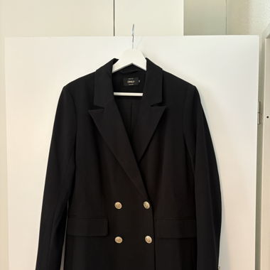 Blazer nero doppio petto Only