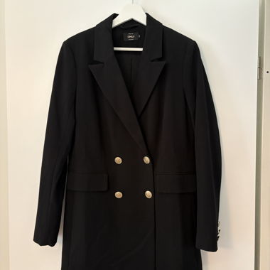 Blazer nero doppio petto Only