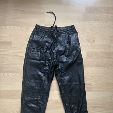 Leder Joggers