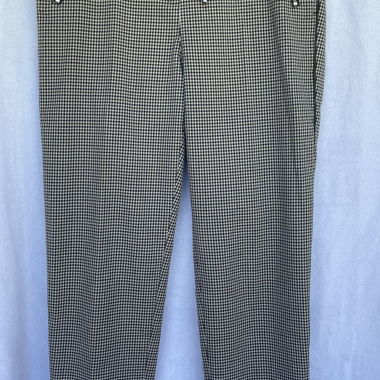Pantaloni in tessuto verde/beige "Esprit"
