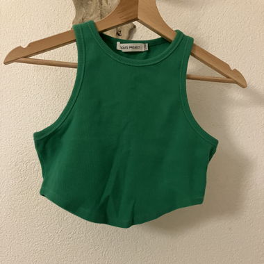 Bisou's Project Green Crop-Top