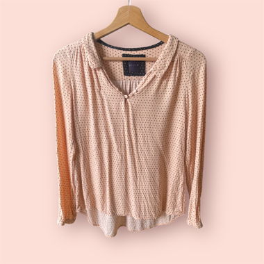 Blouse Rose de Promod à Pois