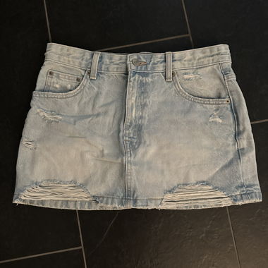 Pull&Bear Jeans-Minirock hellblau M