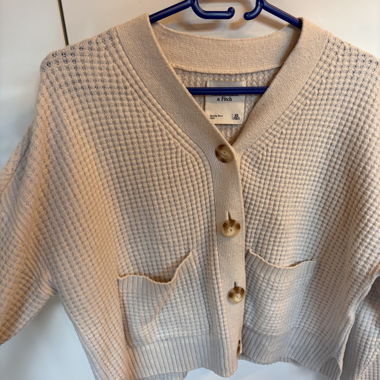 Abercrombie & Fitch Beige Knit Cardigan XS