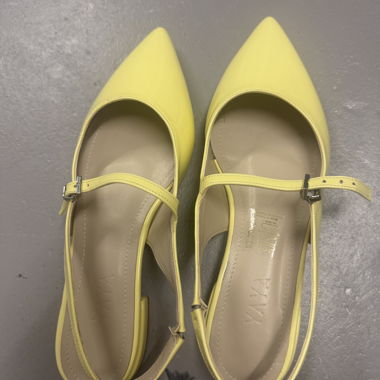 Ballerines slingback jaunes