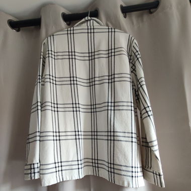 Sur chemise carolée avec fermeture éclair 