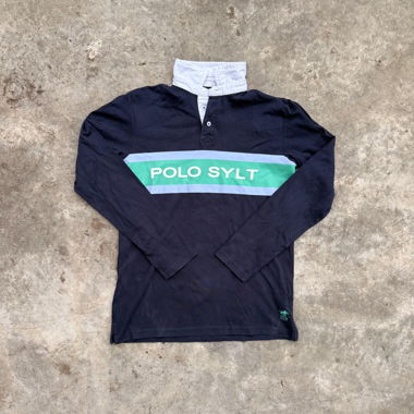 POLO SYLT Langarm-Rugbyshirt, Gr. S