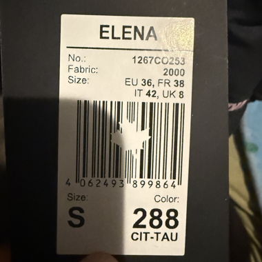 Long Khujo coat Elena taupe EU 36 S