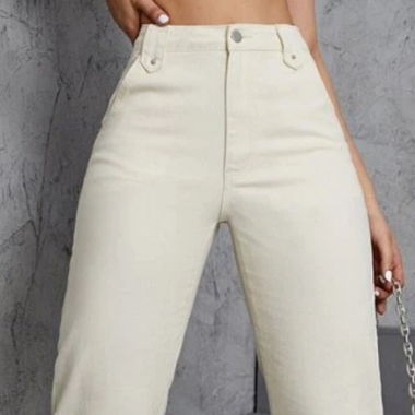 Pantalon blanc crème 