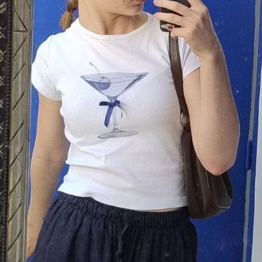 T-shirt bébé martini et noeud