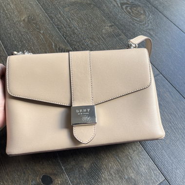 Borsa a tracolla DKNY beige