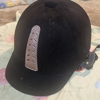 Casco da equitazione nero, Taglia M