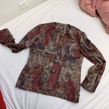 Veste jacquard à boutons