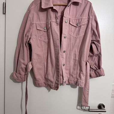 Rosa Jeansjacke