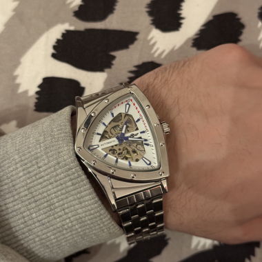 NEU: Montre automatique squelette élégante