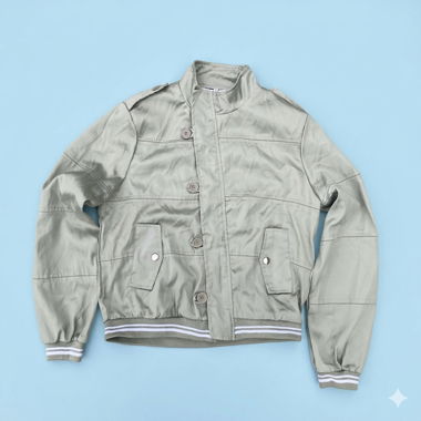 Veste bomber vintage à col montant
