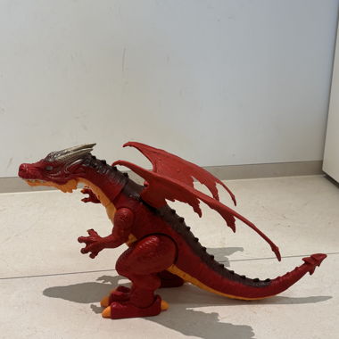 Roter Drachen-Spielzeugfigur