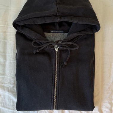 Black Zip Hoodie: Brandy Melville Christy hoodie