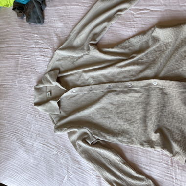 Beige Zebra Button Shirt