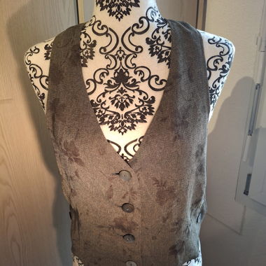 Gilet vintage à fleurs