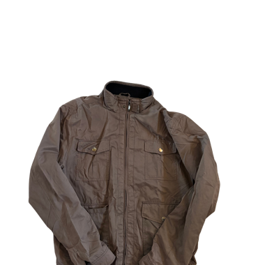 Braune Zip-Jacke