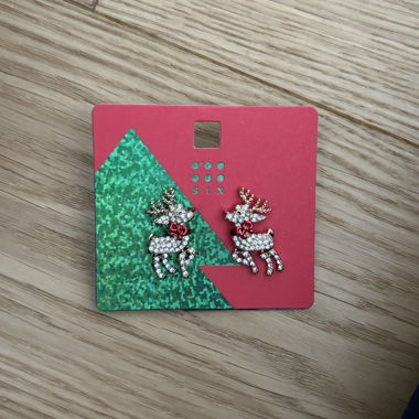 Christmas Reindeer Stud Earrings