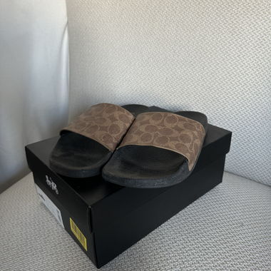 Coach sandals with patterns