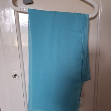Écharpe bleue turquoise