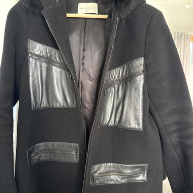 Sandro Black Coat