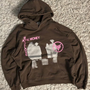 MoreMoneyMoreLove Hoodie Braun