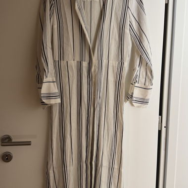 Abito lungo camicia a righe