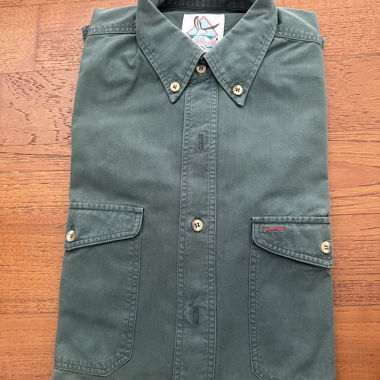 Chemise homme verte