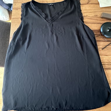 Top-blouse en dentelle noire ONLY