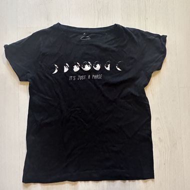 Black Moon Phase T-Shirt XS