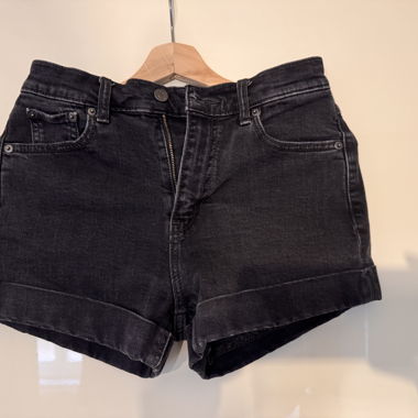 Shorts en denim noirs