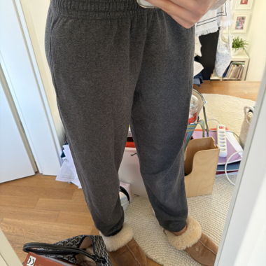Pantalon de survêtement en molleton gris