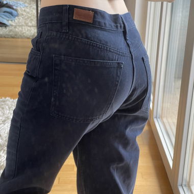 subdued jeans.