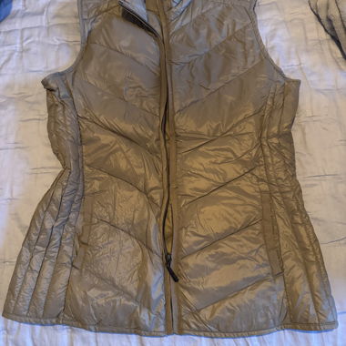 Beige Quilted Down Gilet Size 36
