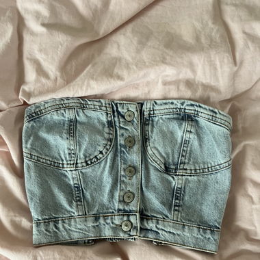 denim top