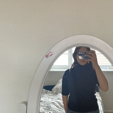 T-shirt mit Rollkragen