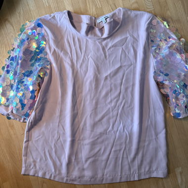 Pink Sequin Blouse Gr. S
