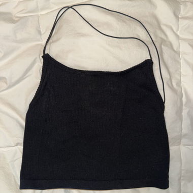 Black Neckholder Top
