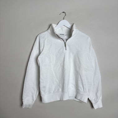 Country Road weisser Halb-Zip-Sweater