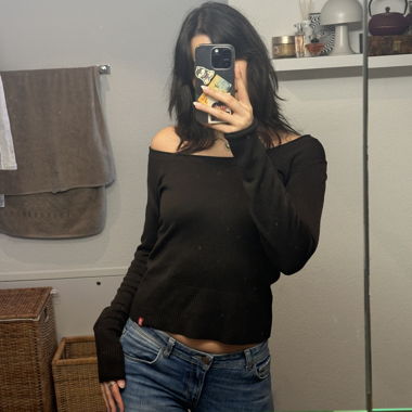LIGHT KNIT TOP BROWN