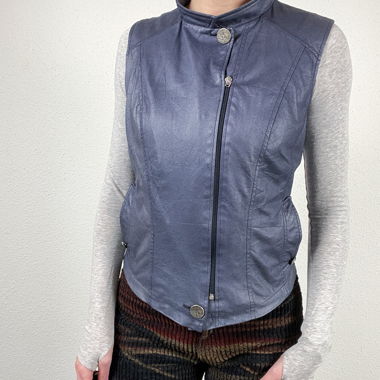 Gilet vintage Y2K in similpelle