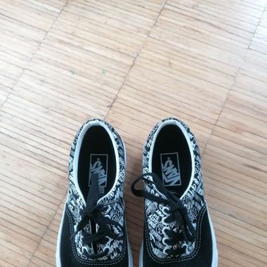 Schwarz weisse Vans Gr. 38.5