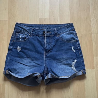 Short en jean taille haute